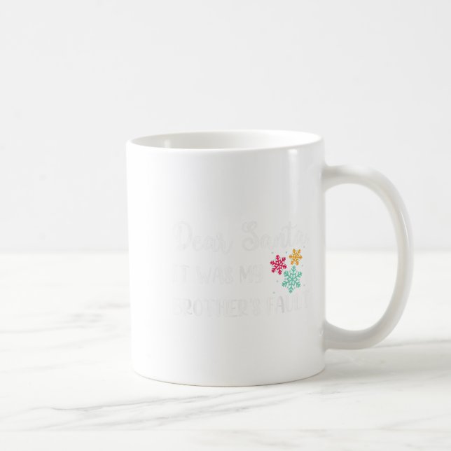 Mug Citation De Noël Drôle Cher Père Noël C'Était Mon  (Droite)