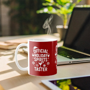 Mug Citation de Noël humoristique fête spiritueux roug