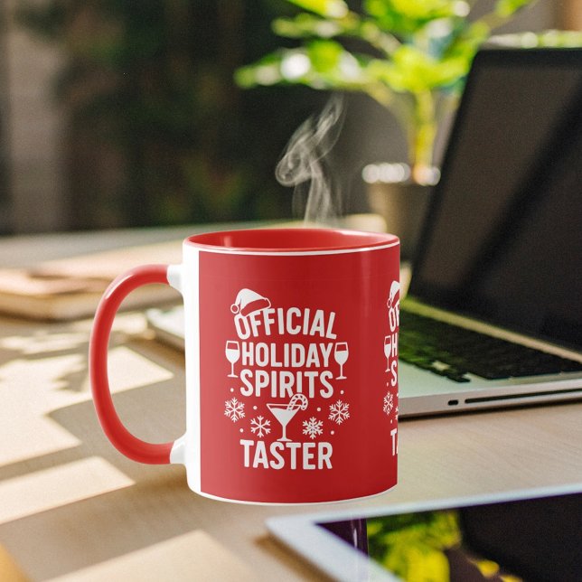 Mug Citation de Noël humoristique fête spiritueux roug (Créateur téléchargé)