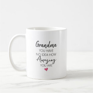 Mug Citation de nom d'anniversaire de grand-mère incro