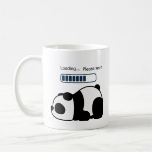 Mug Citation de Panda Drôle de Chargement en Attente