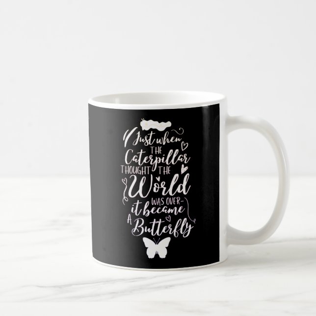 Mug Citation de papillon motivationnel (Droite)