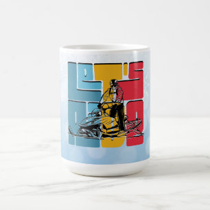 Mug Citation de passionné de motoneige Allons-y