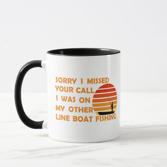 Mug Citation de pêche amusante (Gauche)