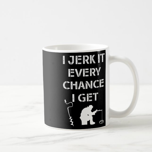 Mug Citation De Pêche Sur Glace Drôle Pour Un Pêcheur  (Droite)