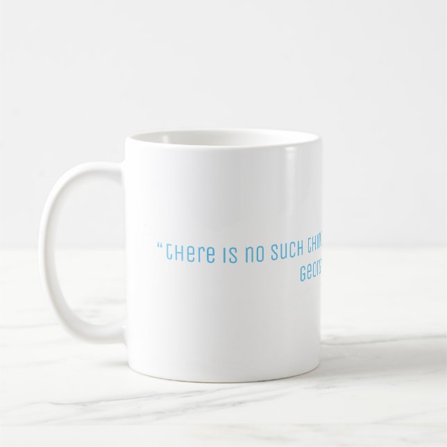 Mug Citation de philosophie de Berkeley (Gauche)