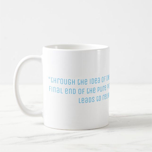 Mug Citation de philosophie de Kant 2 (Gauche)