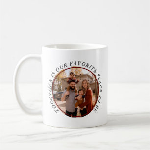 Mug Citation de photos de famille moderne