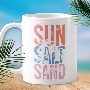 Mug Citation de plage d'été de sable de soleil