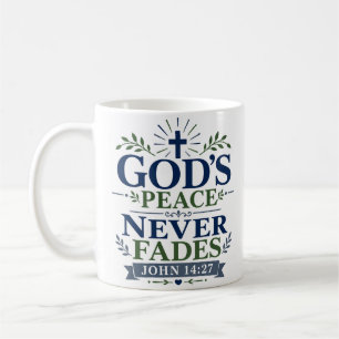 Mug Citation de prière du matin : La paix de Dieu ne f