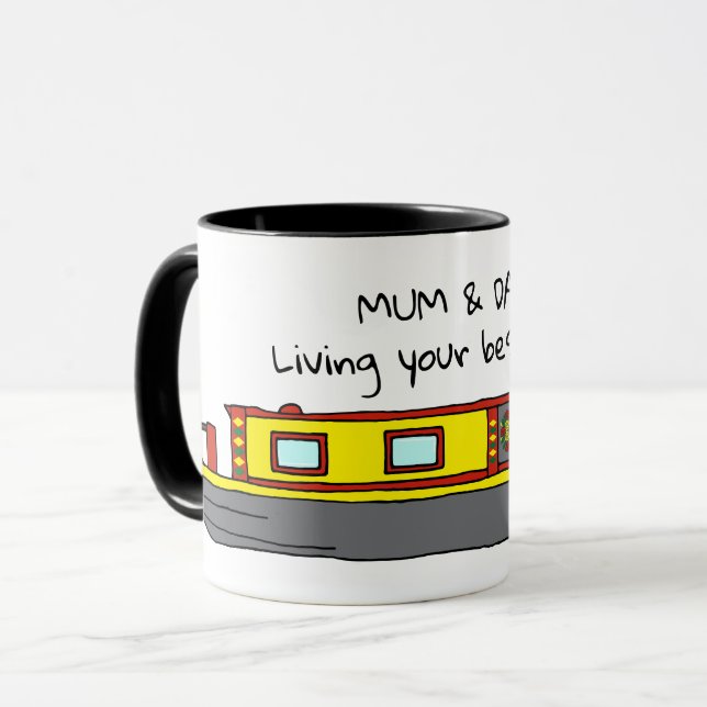 Mug Citation de propriétaire de péniche de canal pour  (Devant gauche)