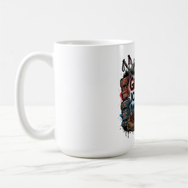 Mug Citation de randonnée allemande – « Danger ? Je la (Gauche)