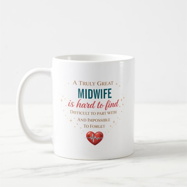 Mug Citation de reconnaissance pour une sage-femme per (Gauche)