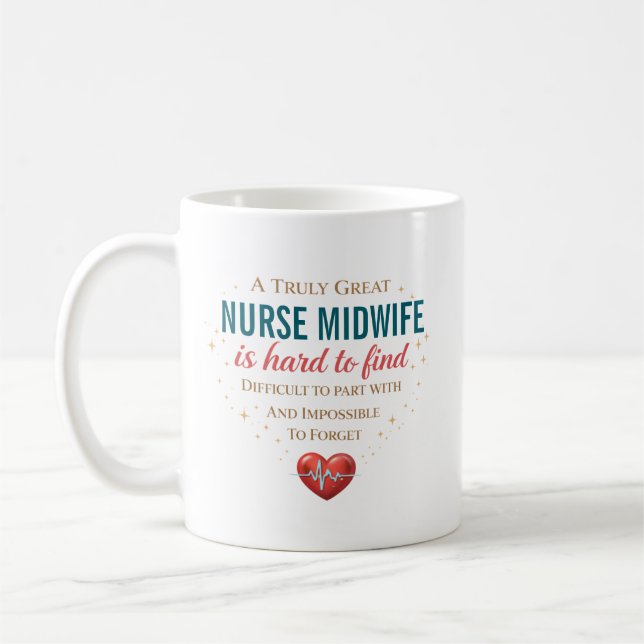 Mug Citation de reconnaissance pour une sage-femme per (Gauche)