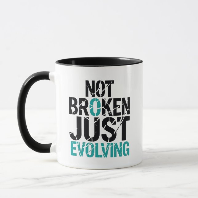 Mug Citation de rétablissement de la santé mentale pas (Gauche)