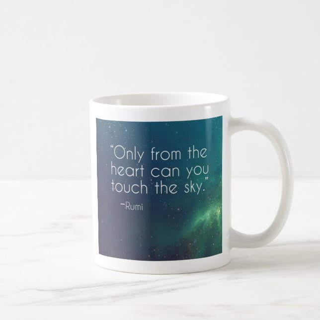 Mug Citation de Rumi céleste (Droite)