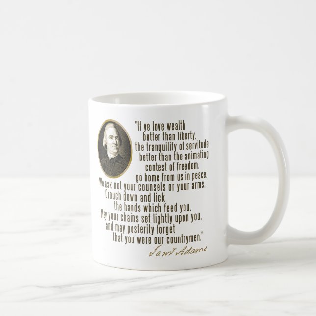 Mug Citation de Samuel Adams (Droite)