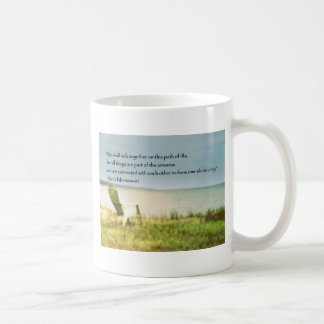Mug citation de scène de plage de montessori