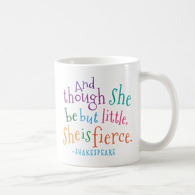 Mug Citation de Shakespeare elle est féroce (Droite)