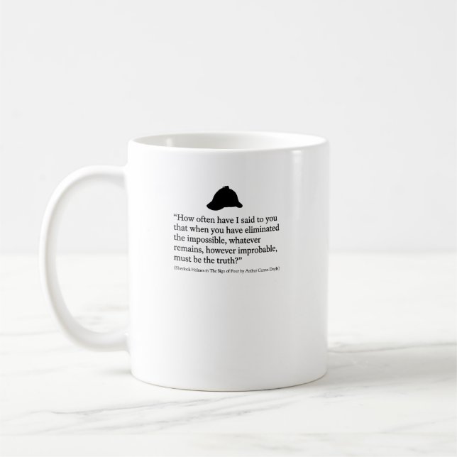 Mug Citation de Sherlock Holmes Le Signe des Quatre (Gauche)