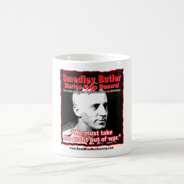 Mug Citation de Smedley D. Butler, de bénéfice et de (Centre)