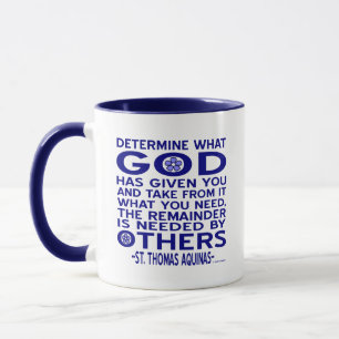 Mug Citation de St. Thomas d'Aquin