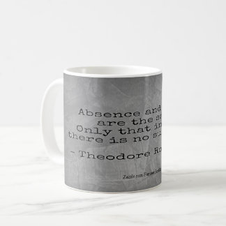 Mug Citation de Teddy Roosevelt - Absence et décès