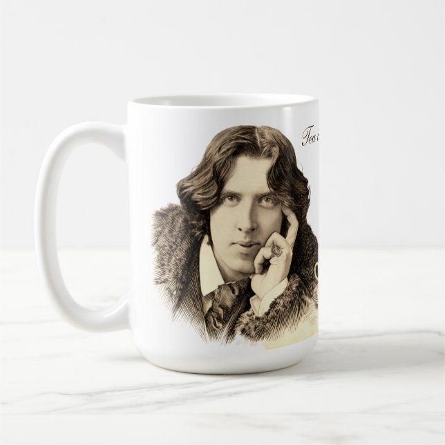 Mug Citation de thé d'Oscar Wilde (Gauche)
