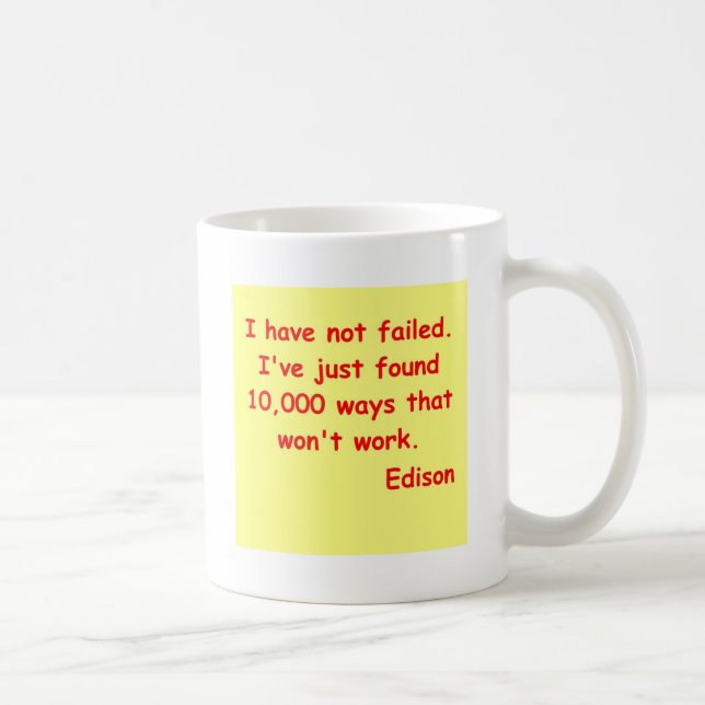 Mug Citation de Thomas Edison (Droite)