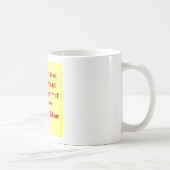 Mug Citation de Thomas Edison (Droite)