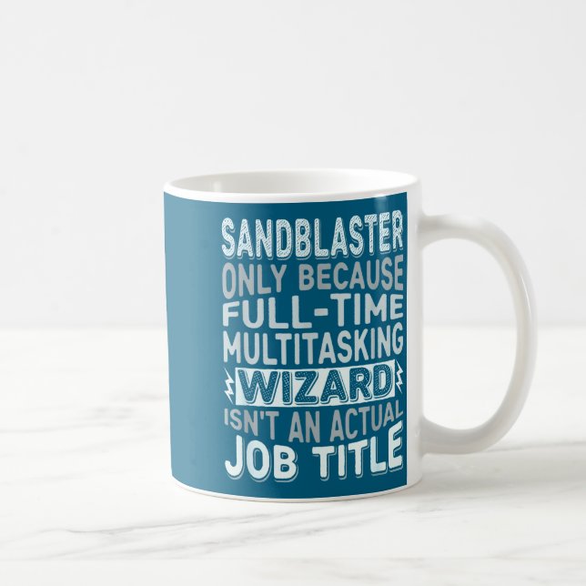 Mug Citation de titre d'emploi de magicien - Sablier d (Droite)