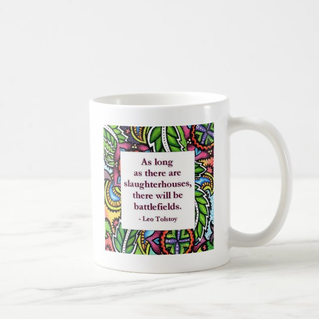 Mug Citation de Tolstoy (Droite)