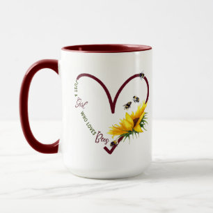 Mug Citation de tournesol BEE GIRL Red Heart