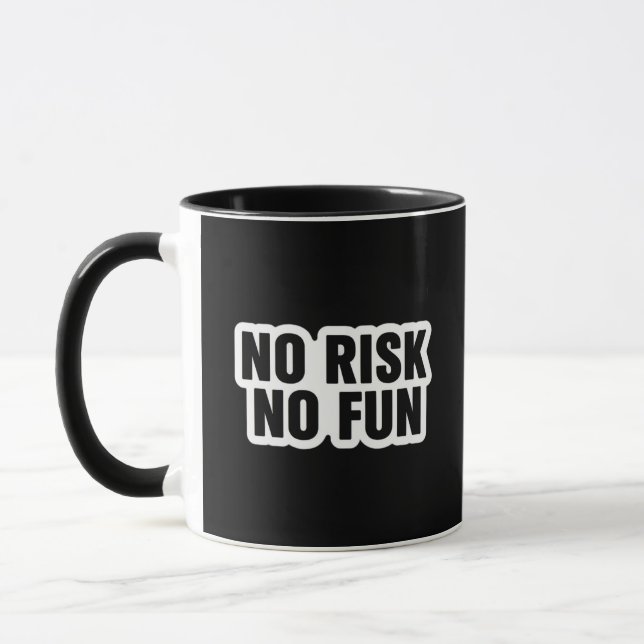 Mug Citation de trading « Pas de risque, pas de plaisi (Gauche)