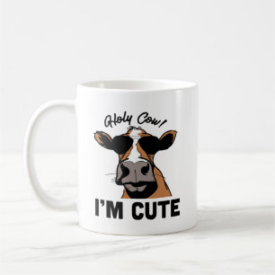 Mug Citation de vache : Holy Cow, I'm Cute