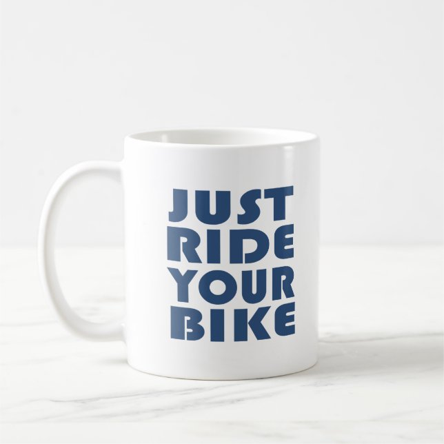 Mug Citation de VTT motivationnel - Cyclisme drôle (Gauche)