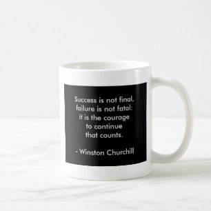 Mug Citation de Winston Churchill; Succès