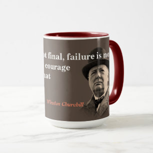 Mug Citation De Winston Churchill Sur Le Courage