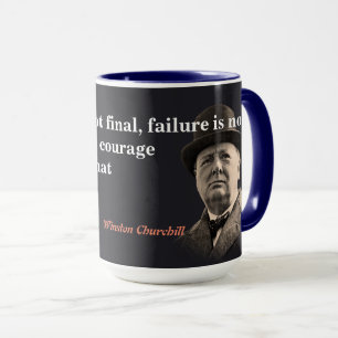 Mug Citation De Winston Churchill Sur Le Courage