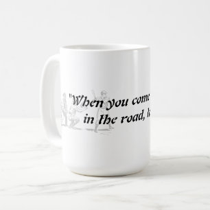 Mug Citation De Yogi Berra Sur Une Fourche En Route