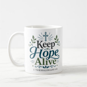 Mug Citation d'encouragement chrétien Garder l'Espoir 