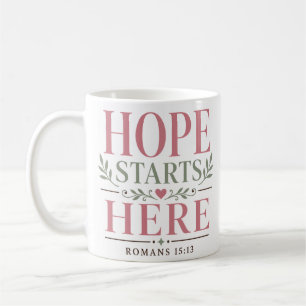 Mug Citation d'encouragement chrétien L'espérance comm