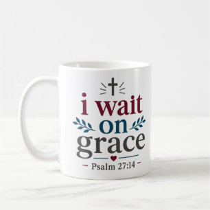 Mug Citation d'encouragement par la grâce sur laquelle