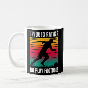 Mug Citation des amateurs de football avec texte blanc