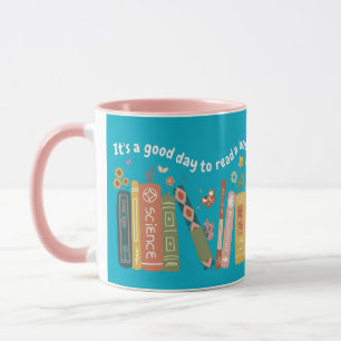 Mug Citation des amateurs de livres, C'est un bon jour