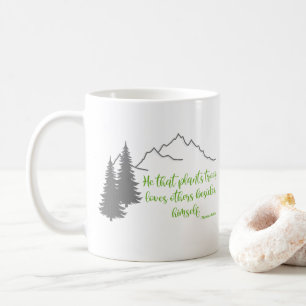 Mug Citation des arbres plantes Thomas Fuller, Graphis