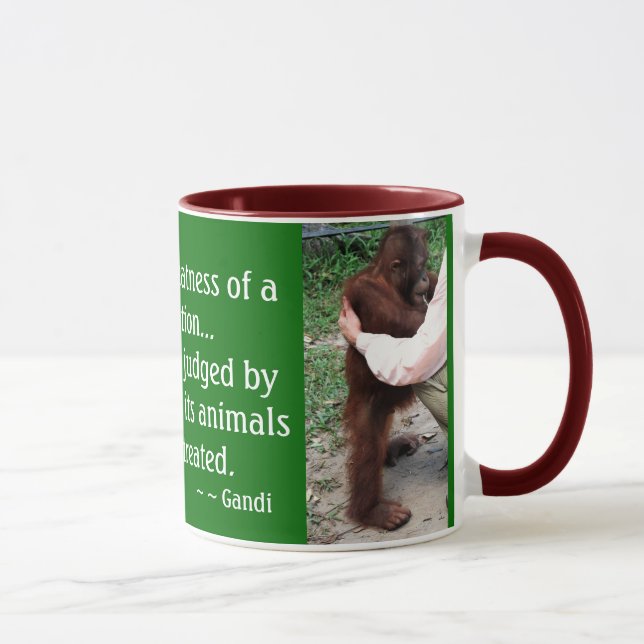 Mug Citation des soins des animaux (Droite)