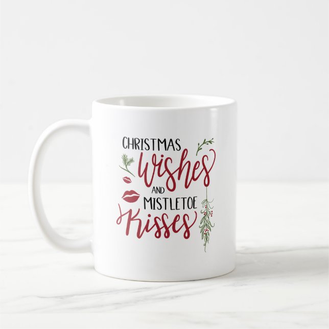 Mug Citation des voeux de Noël et des bisous (Gauche)