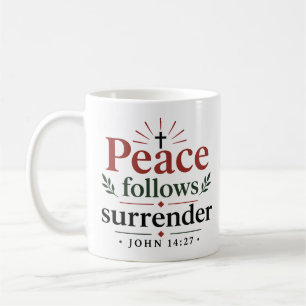 Mug Citation d'espérance chrétienne sur la paix qui su