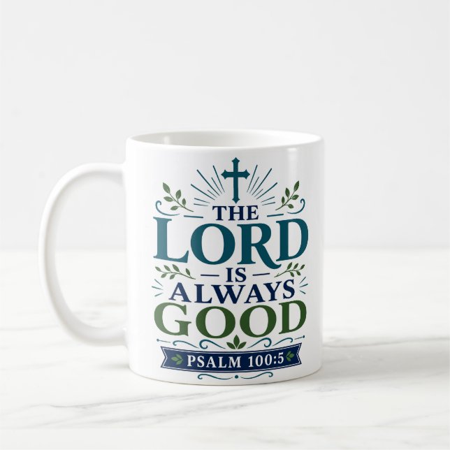 Mug Citation d'espérance scripturaire : Le Seigneur es (Gauche)